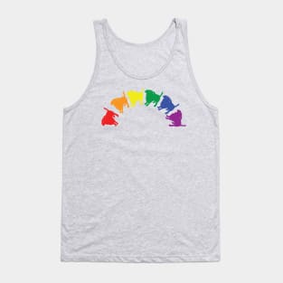 Abstract Pride Dogs Rainbow Tank Top